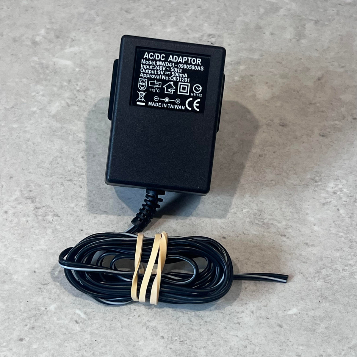 Power Supply 9VDC 500mA (No Plug)