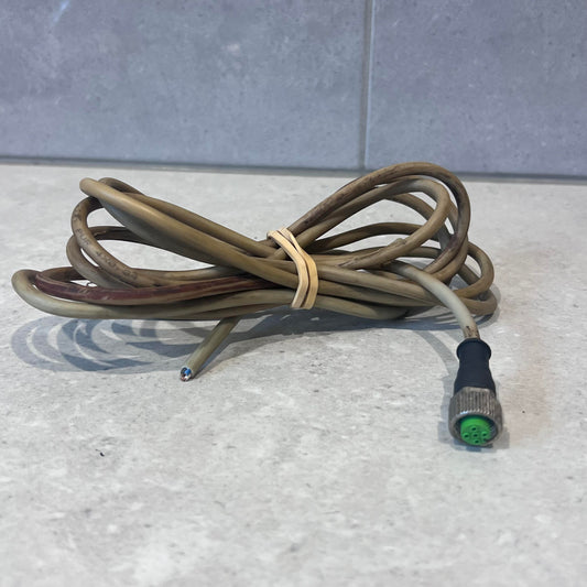 Murrelektronik M12 female connector cable, 4 pin, 2.5m (cut)