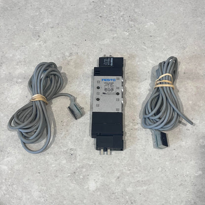Festo Solenoid Pilot Valve - Electric G CPE Series 196937 + Plugs & Wires