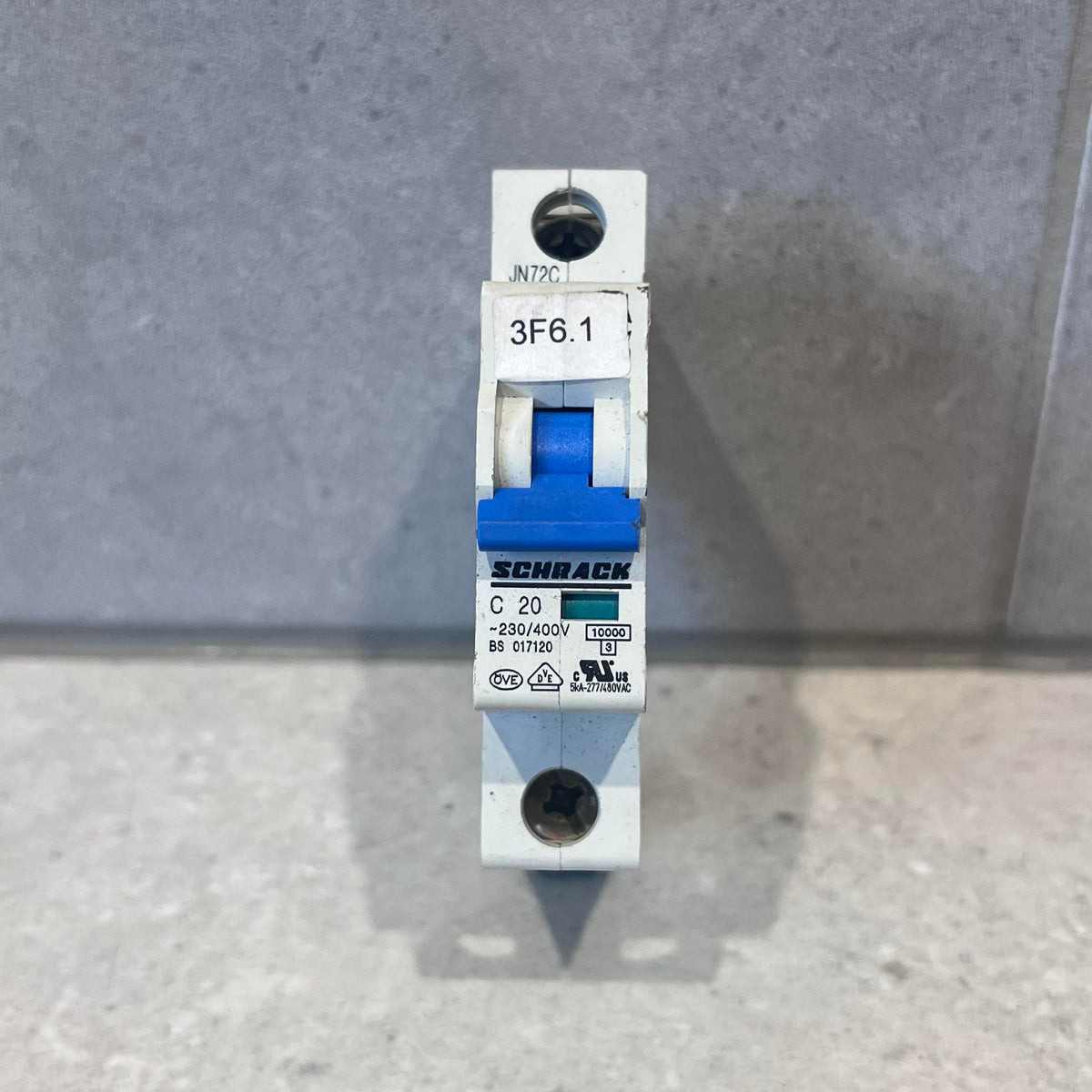 Schrack Circuit breaker 20A, 10kA, single phase