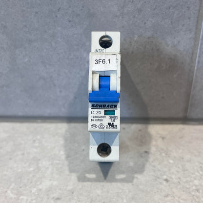 Schrack Circuit breaker 20A, 10kA, single phase
