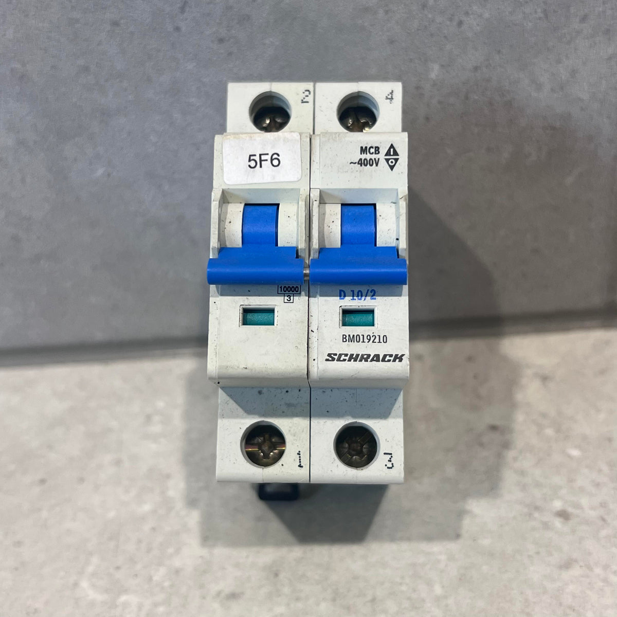 Schrack Circuit breaker D10/2, two pole
