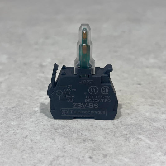 Telemecanique Light block for head 22mm, Harmony XB4, blue, integral LED, 24V AC DC