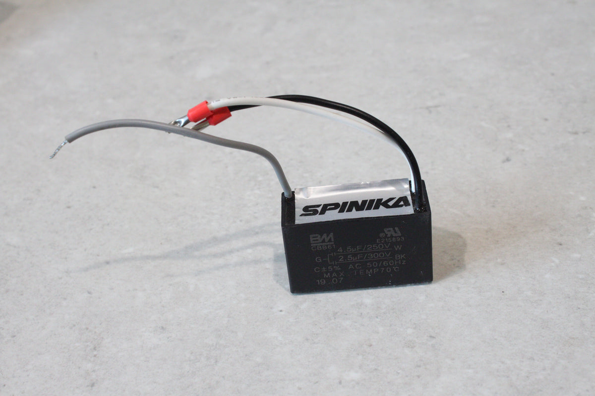 Capacitor suit Ventair Spinika and Others. 2.5uf / 4.5uF 3 Wire