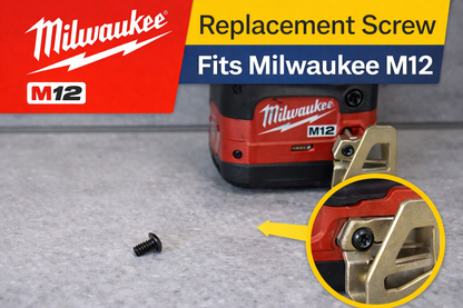 Milwaukee M12 Belt Hook Clip Replacement Screw – Fits Impact Driver & Drill