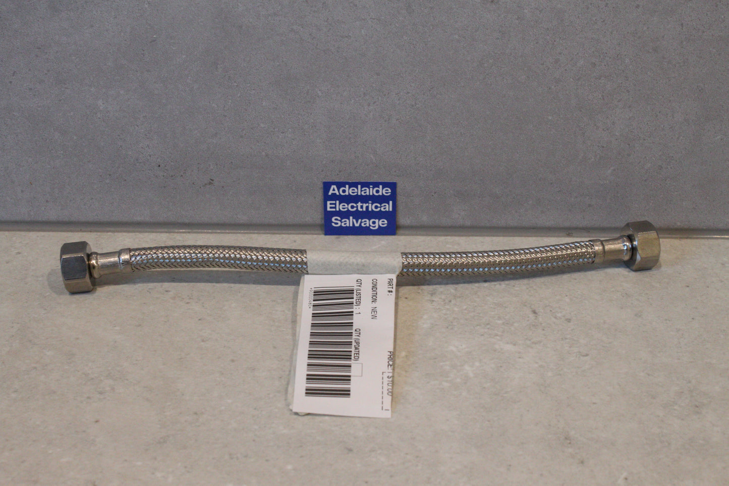 FLEXI HOSE 1/2" 15MM BSP X 300MM LENGTH