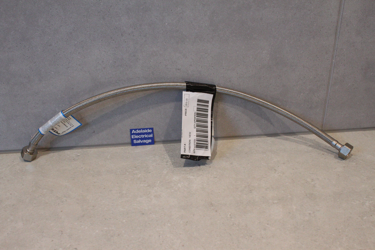 FLEXI HOSE 1/2" 15MM BSP X 600MM LENGTH