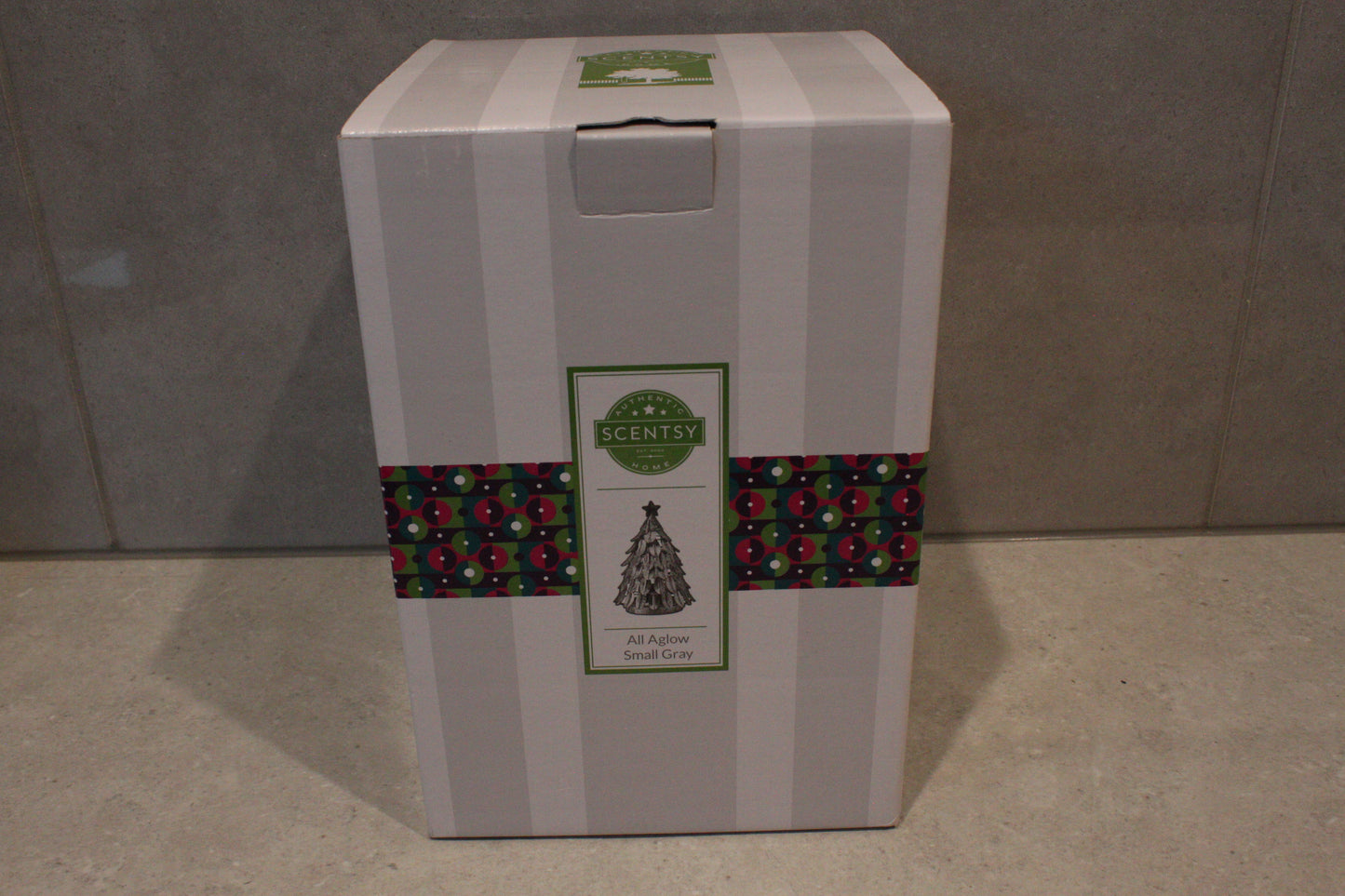 Scentsy - All Aglow Small Gray Christmas Tree Scentsy Warmer