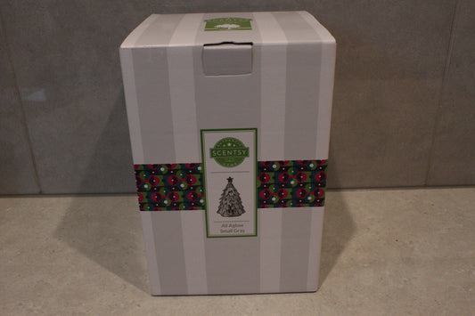 Scentsy - All Aglow Small Gray Christmas Tree Scentsy Warmer