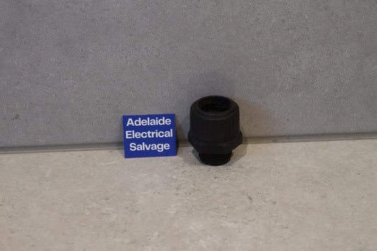 Black Flexible Conduit Adapter Adaptaflex 25mm