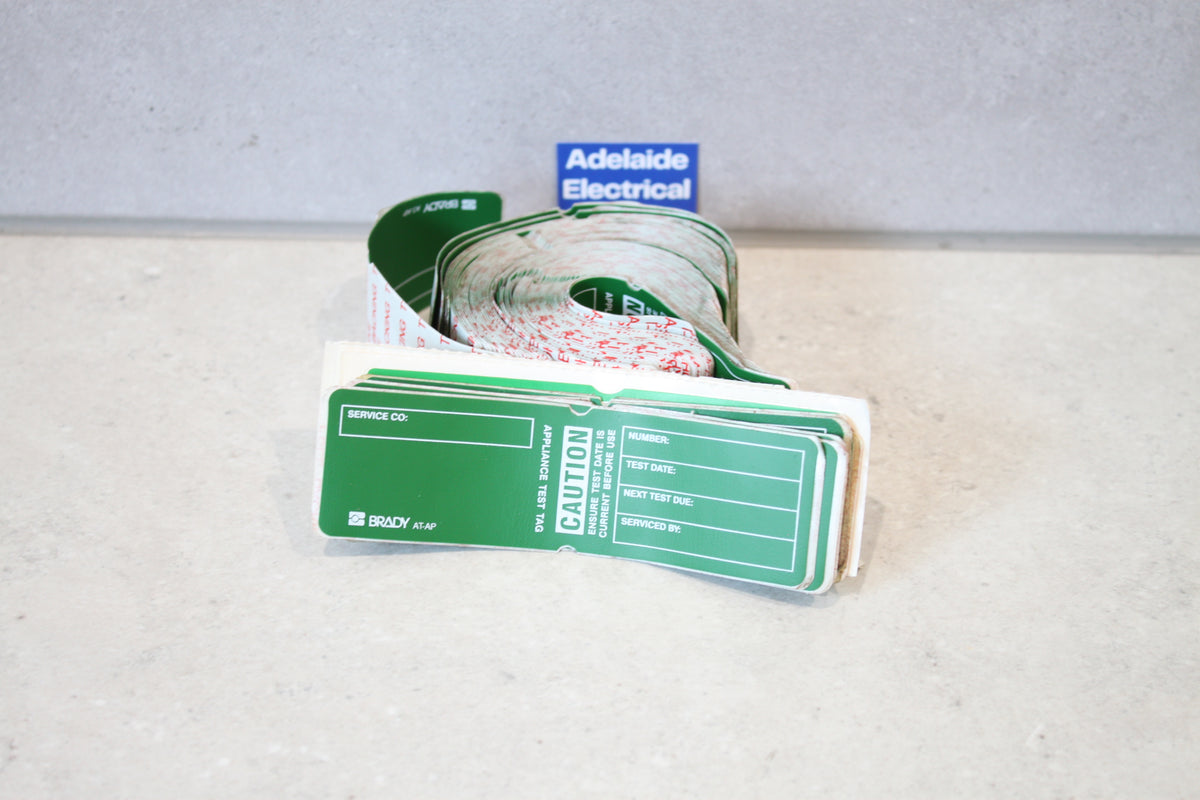 Brady - Heavy Duty Appliance Test Tag, Caution PK 60 Green