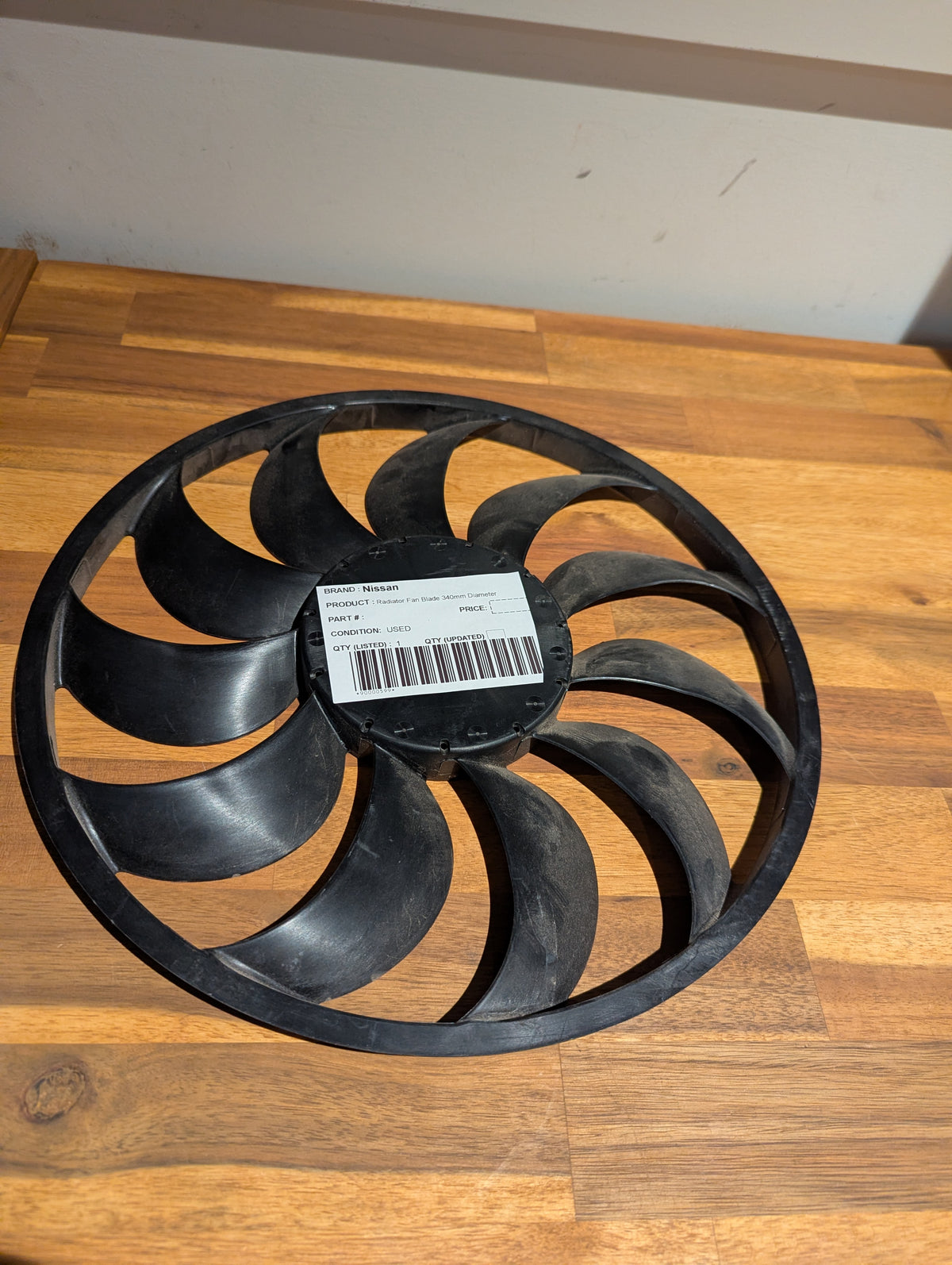 Nissan Radiator Fan Blade 340mm Diameter