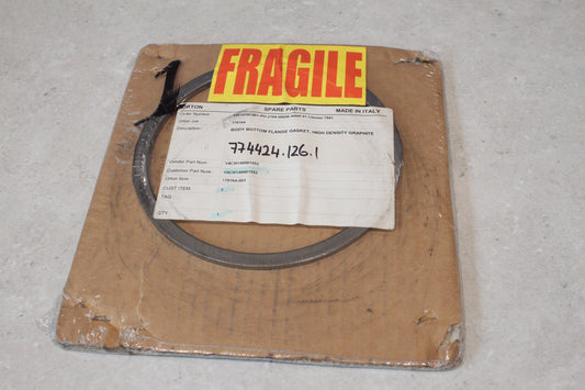 ORTON VALVE Cryogenic Extended Bonnet Gasket Graphite 160 ID x 180 OD x 6mm