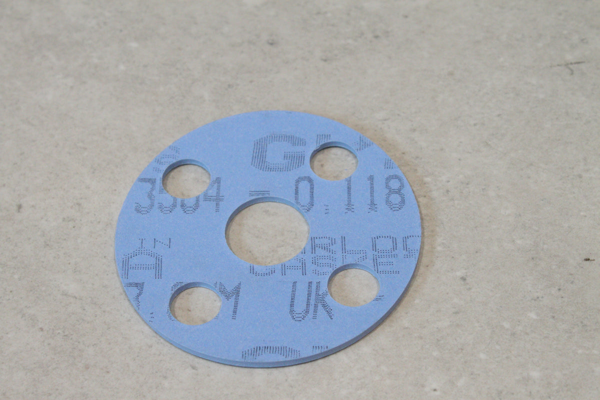 Klinger Gylon Blue 3.0mm Thick PTFE Gasket 4 Bolt Flange DN 3/4" (20mm)