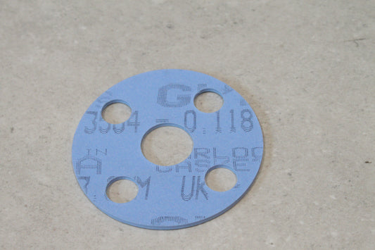 Klinger Gylon Blue 3.0mm Thick PTFE Gasket 4 Bolt Flange DN 3/4" (20mm)