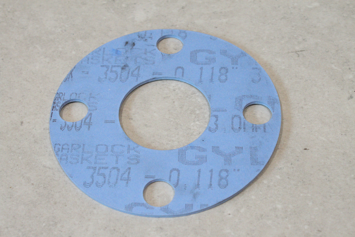 Klinger Gylon Blue 3.0mm Thick PTFE Gasket 4 Bolt Flange DN 2" (50mm)