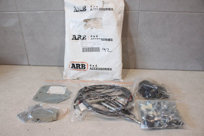 ARB Bull Bar Fitting Kit Toyota LandCruiser 200 Series Opened, Parts As Shown
