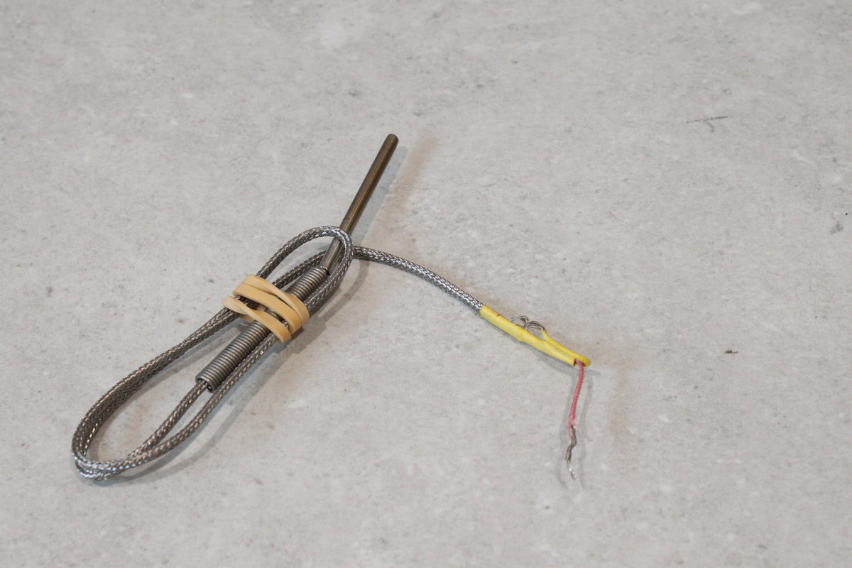 Type K Thermocouple 4mm x 52mm Probe (2-Wire, Pink/Yellow Leads)