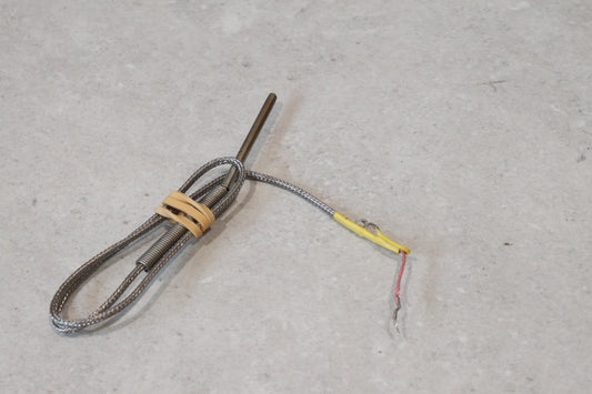 Type K Thermocouple 4mm x 52mm Probe (2-Wire, Pink/Yellow Leads)