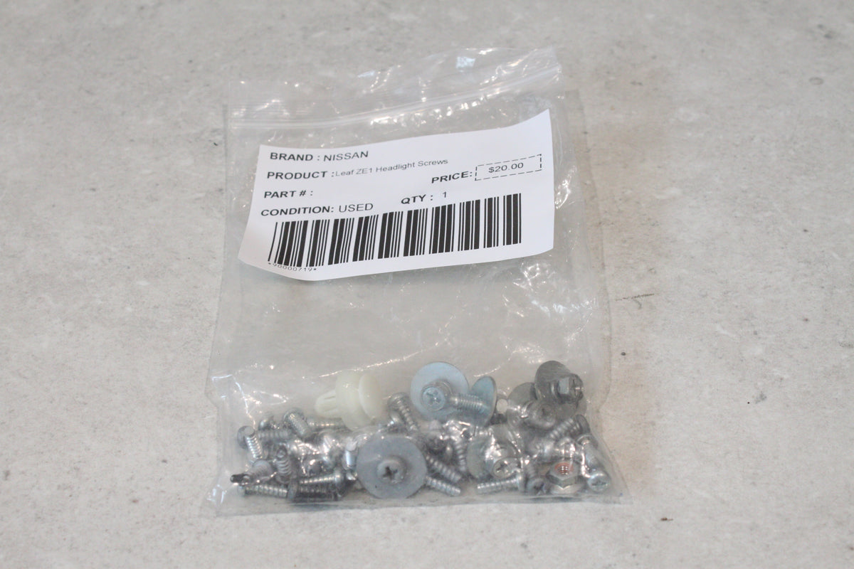 NISSAN Leaf ZE1 Headlight Screws