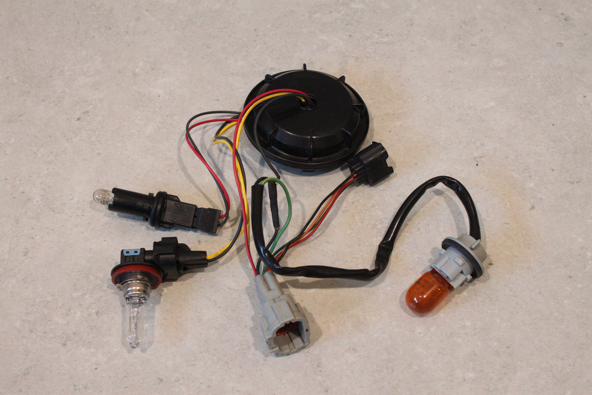 NISSAN Headlight wiring harness with Globes 8 Pin