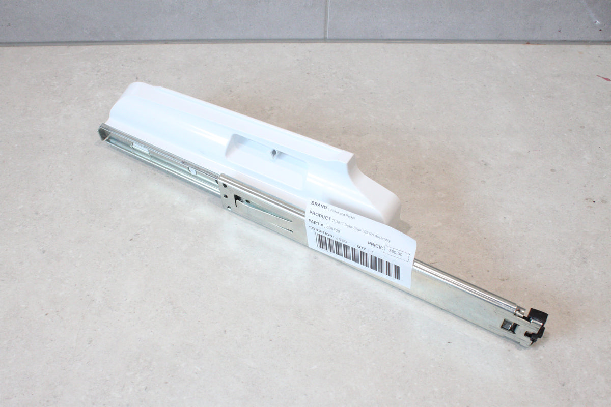 Fisher and Paykel E381T Draw Slide 305 RH Assembly 836700