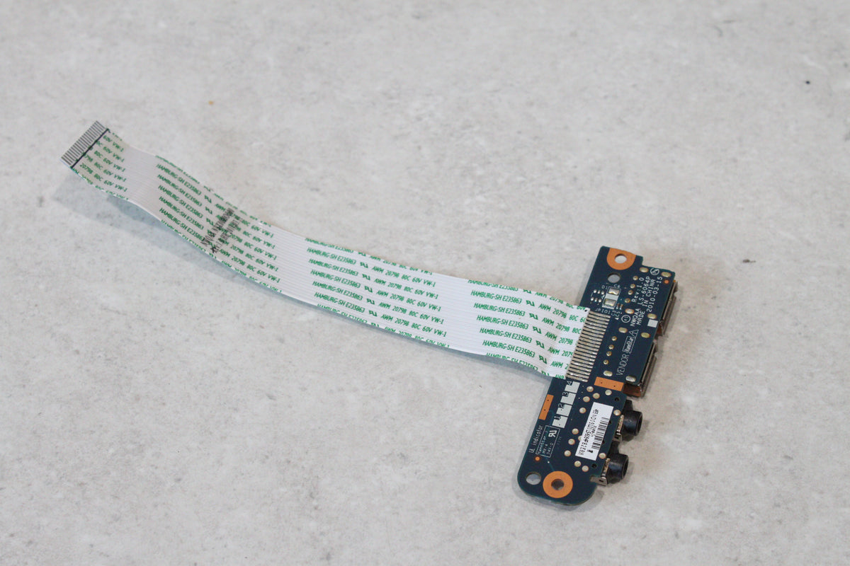 Toshiba Satellite P750 USB and Audio Jack Board NWQAA LS-6064P