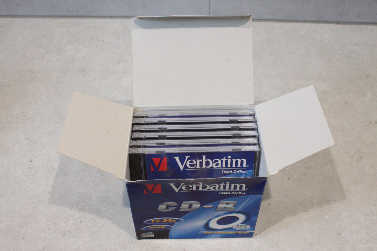 Verbatim CD-R 700MB 52x High Speed Jewel Case 6 Pack (opened)