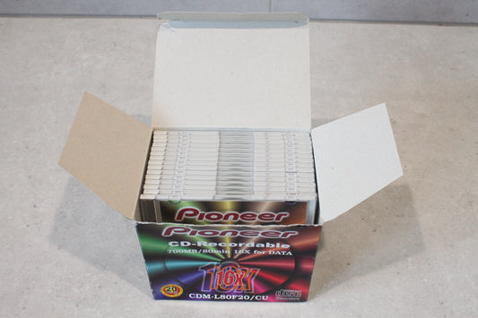 PIoneer CD-R 700MB 16x Slim Case Pack 15 (Opened) CDM-L80F20/CU