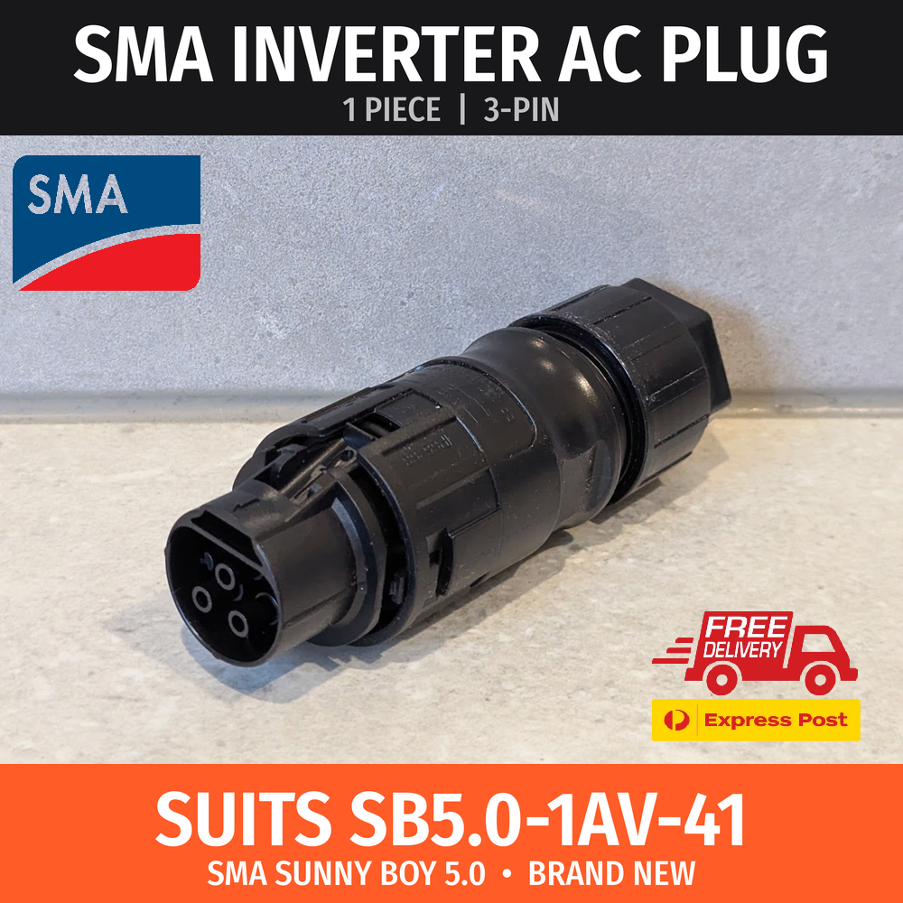 SMA Inverter AC Plug for Sunny Boy SB5.0-1AV-41 Brand New 3-Pin