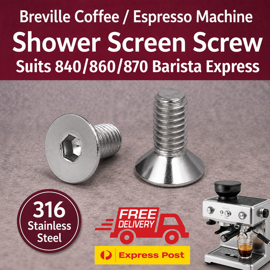 Shower Screen Screw 316 SS Breville Coffee BES860/870 Barista Express SP0001476