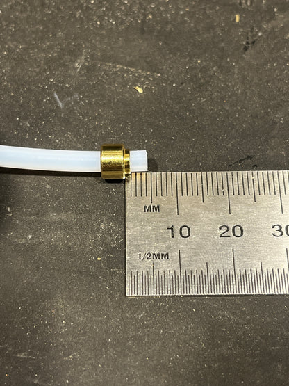 Brass PTFE Hose Ferrules to Suit Breville Espresso Machine Tube Pipe – 2 Pack