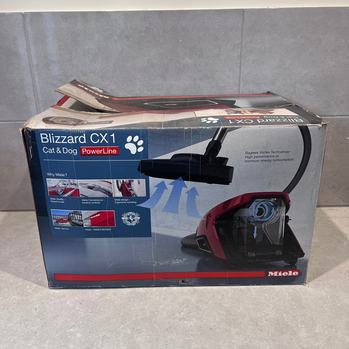 MIELE SKCR3 CX1 Blizzard Cat & Dog Bagless Vacuum Cleaner with Brand New STB 305-3 TurboTeQ Floorhead