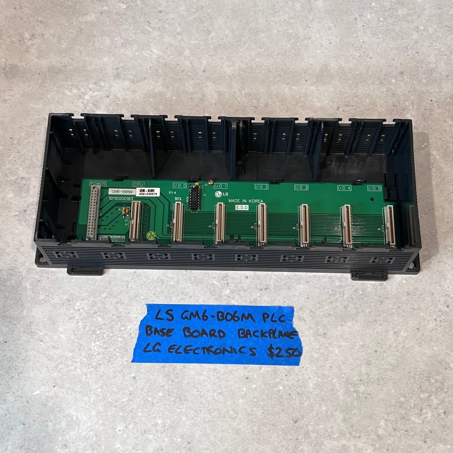 LS GM6-B06M PLC BASE BOARD BACKPLANE - LG ELECTRONICS