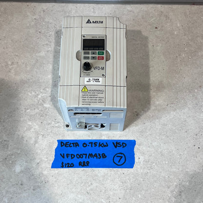 DELTA 0.75kW VSD VFD007M43B