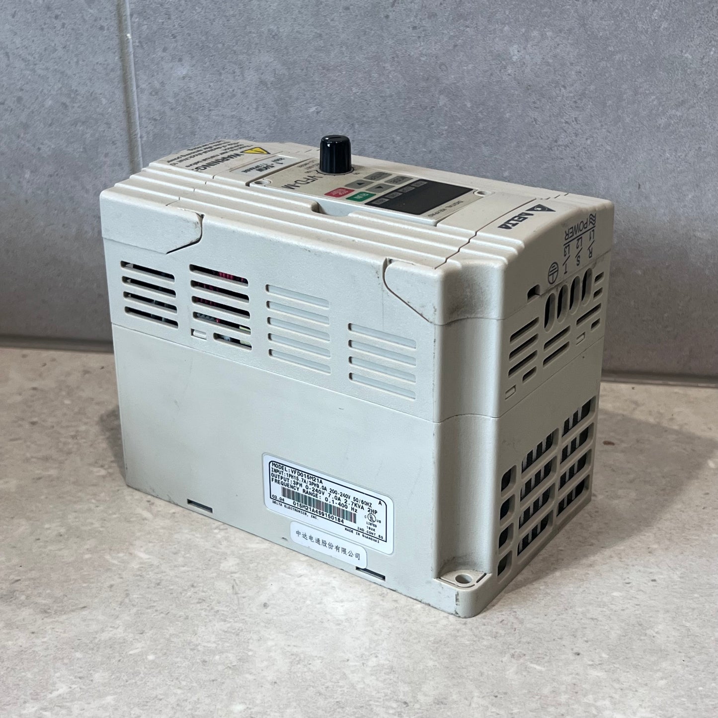 DELTA 1.5kW VSD VFD015M21A