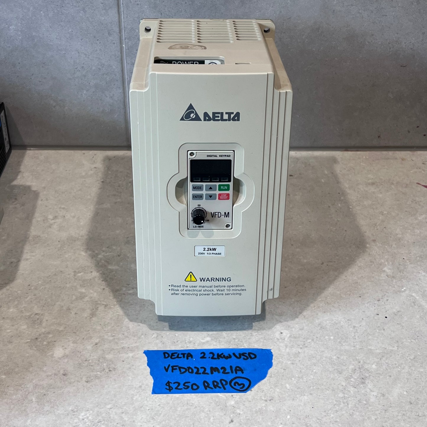 DELTA 2.2kW VSD VFD022M21A