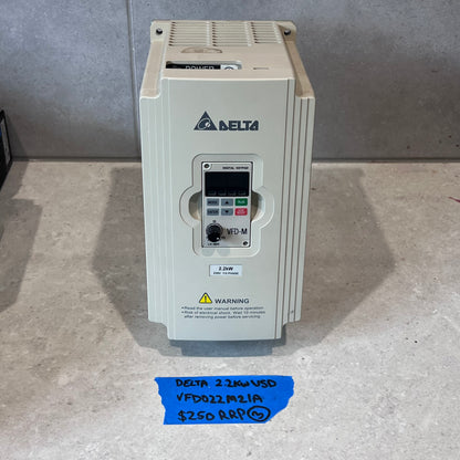 DELTA 2.2kW VSD VFD022M21A