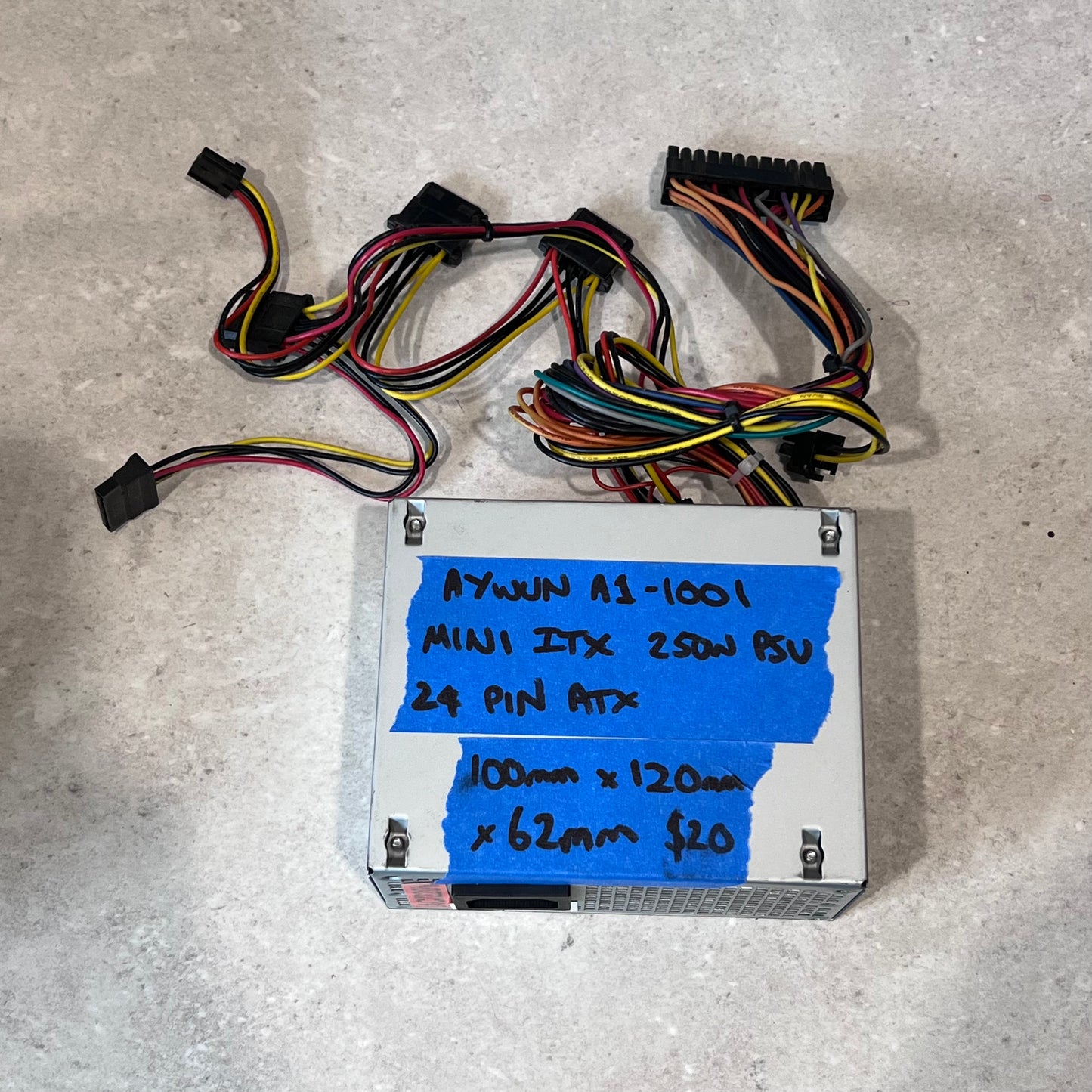 AYWUN A1-1001 MINI ITX 250W PSU 24 PIN ATX