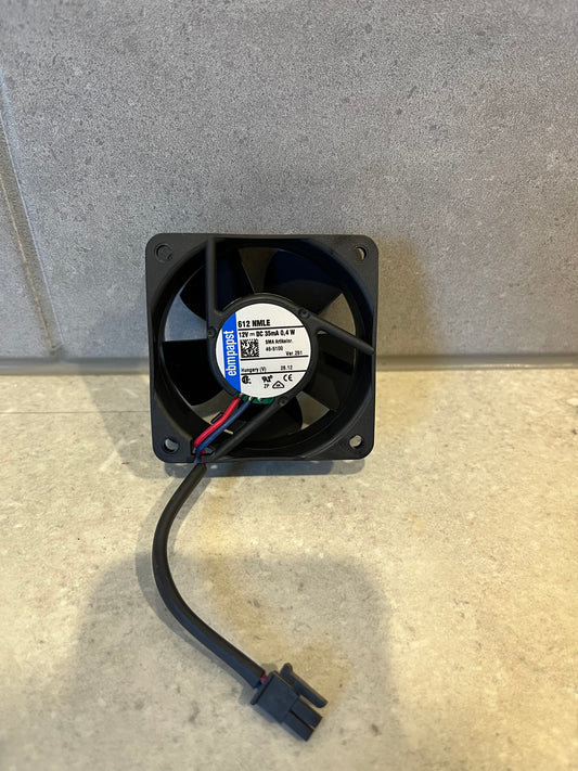 EBMPAPST 612NMLE DC Fan 60x60x25mm, 12VDC, 14.7CFM, 0.4W, 19dBA, 3000RPM, To suit SMA TRIPOWER