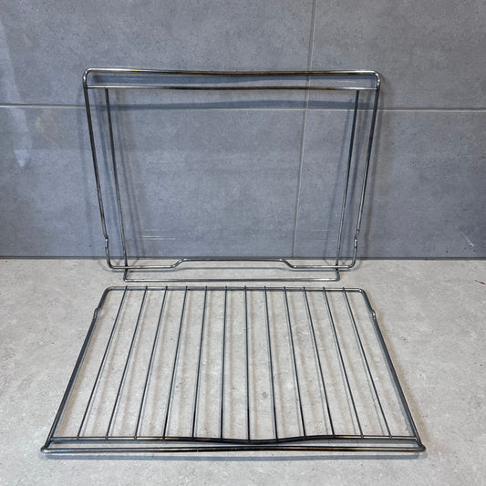 4055561528 CHEF/WESTINGHOUSE GAS OVEN SHELF/RACK x2 473mmx348mm