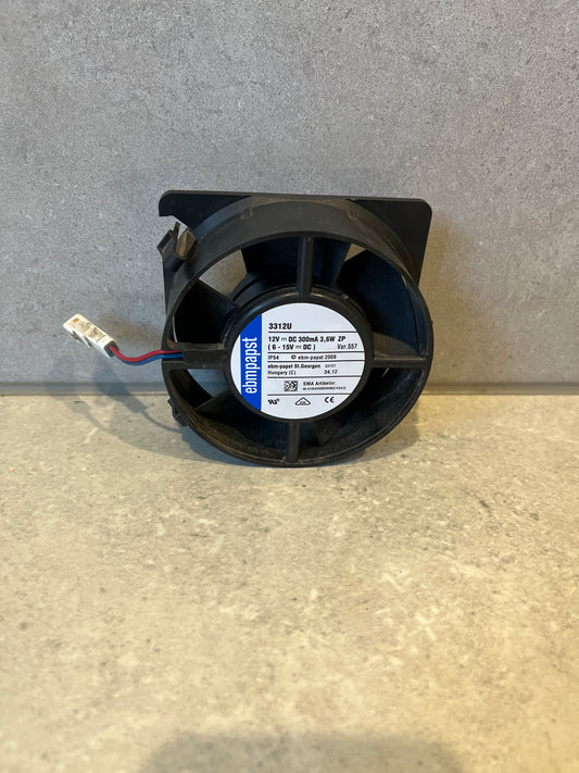 EBMPAPST 3312U Fans DC Tubeaxial Fan, 92x92x32mm, 12VDC, 47.1CFM, 2.4W, 37dBA, 3000RPM To suit SMA TRIPOWER