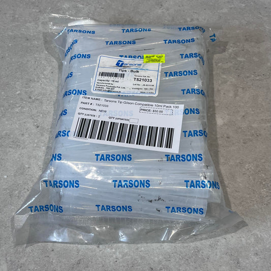 Tarsons Tip Gilson Compatible 10ml Pack 100