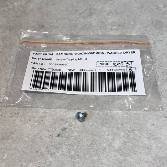 Screw-Tapping M3 L8 - 6002-000630