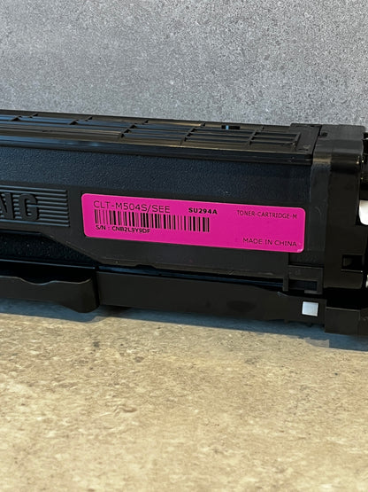 Genuine Samsung CLT M504S Toner Cartridge (Magenta)