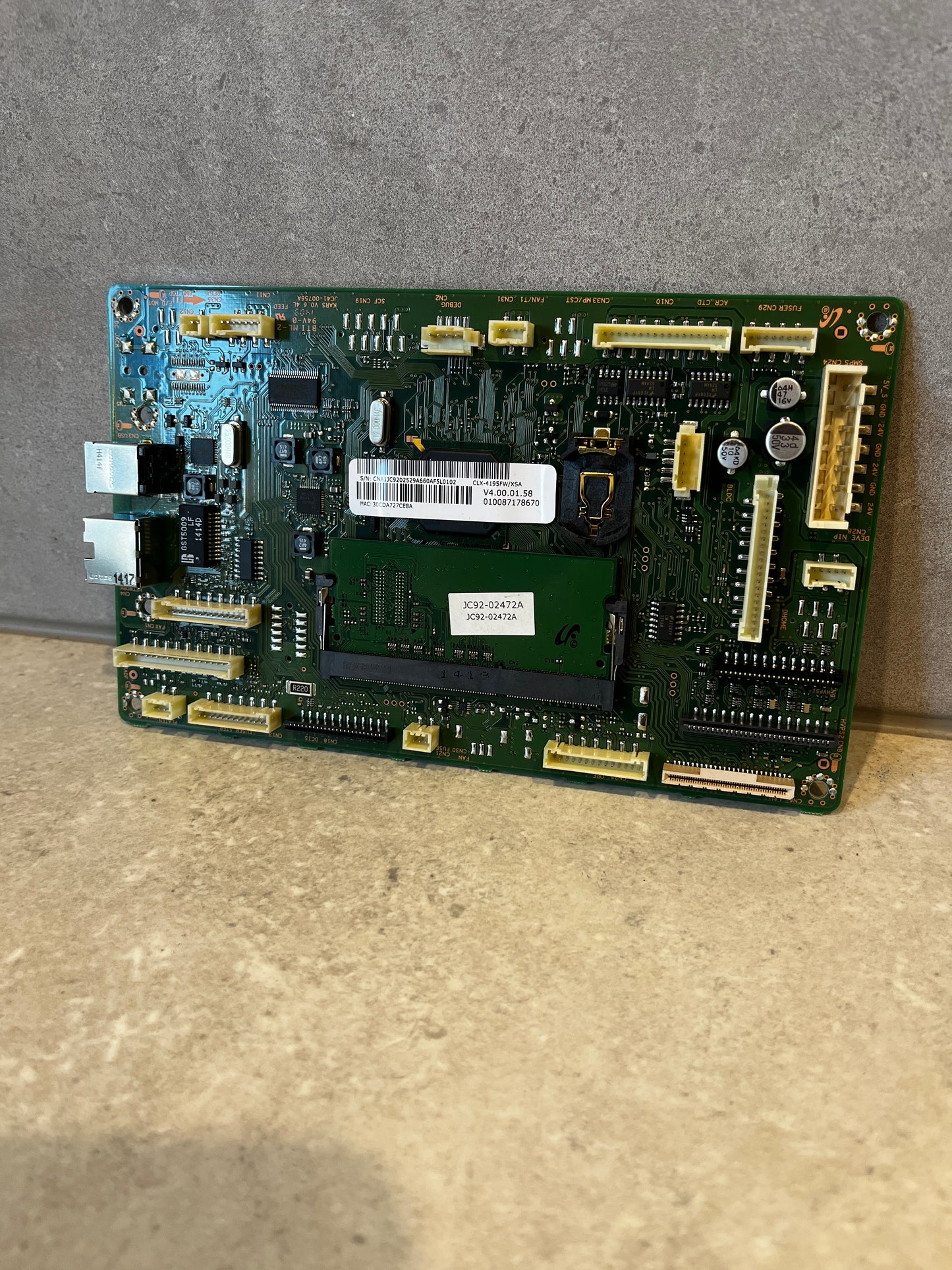 Samsung JC41-00756A JC92-02527A Formatter Main Logic Board