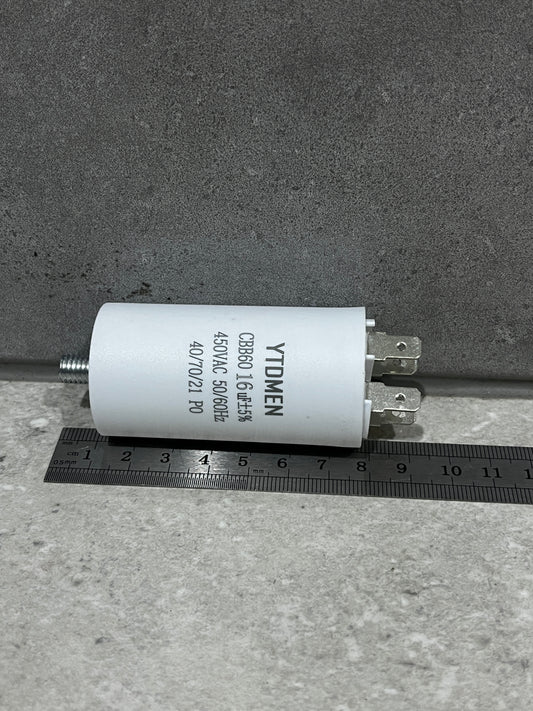 16µF, 450V AC Start/Run Capacitor (CBB60) Suit Motor Pump Spa, Pool , Fan M8 Screw