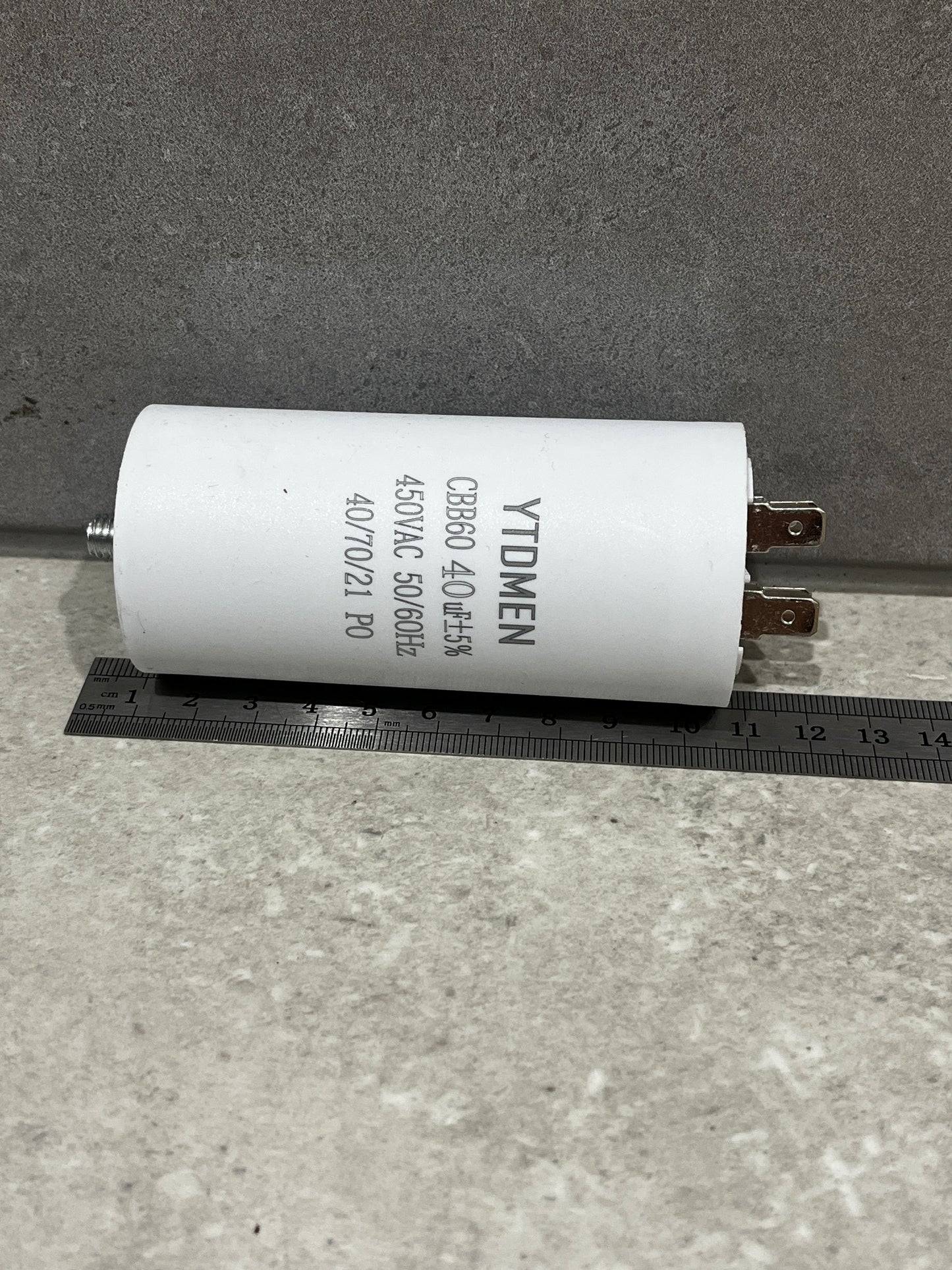 40µF, 450V AC Start/Run Capacitor (CBB60) Suit Motor Pump Spa, Pool , Fan M8 Screw