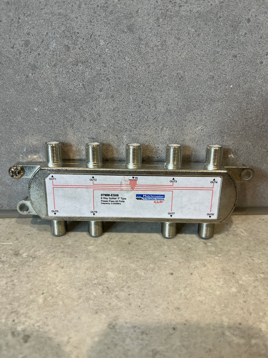 Matchmaster MATCHMASTER 07MM-ES08 | 8 Way All Ports Splitter F Type
