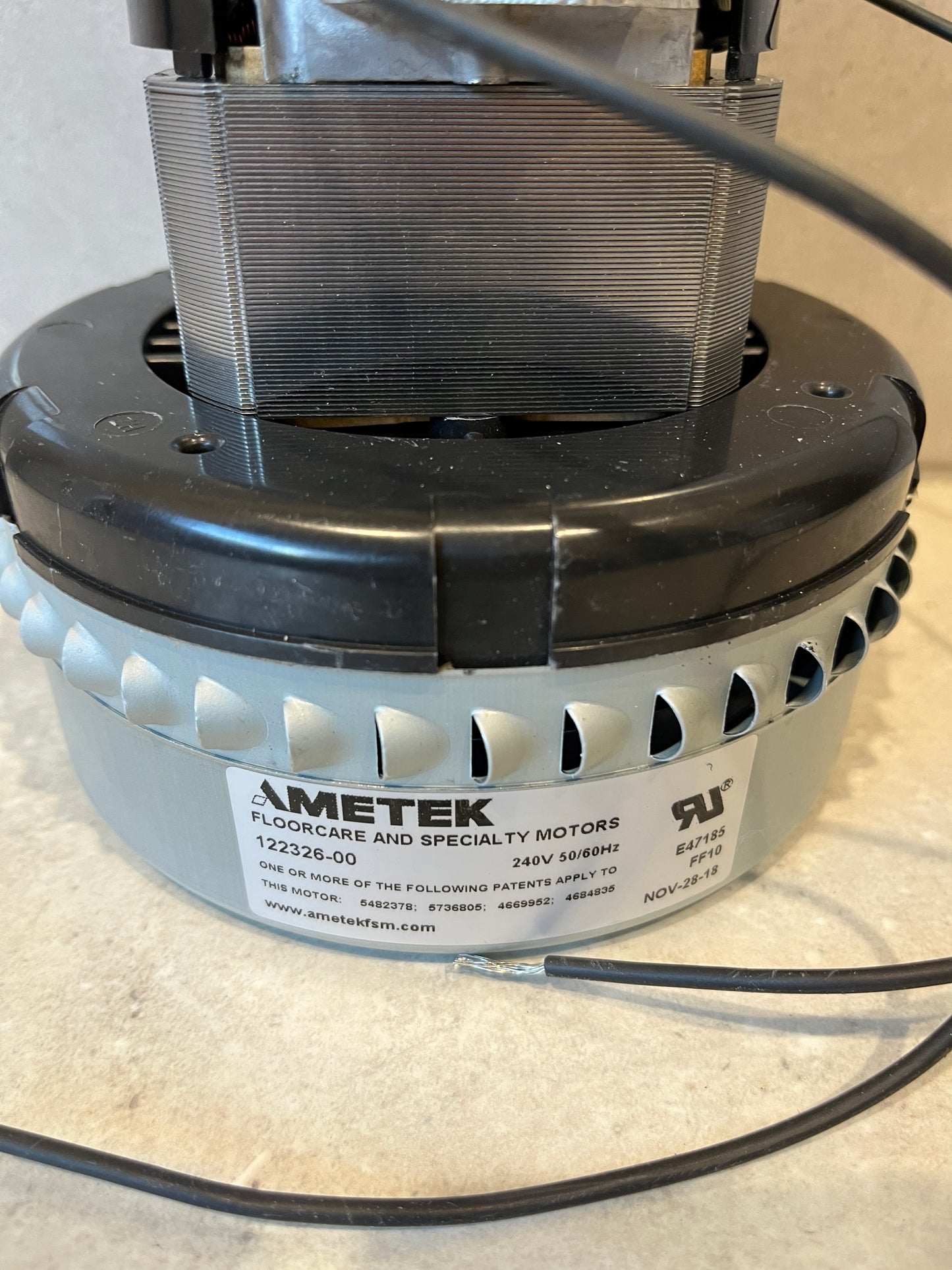 Vacuum Motor Ametek 122326